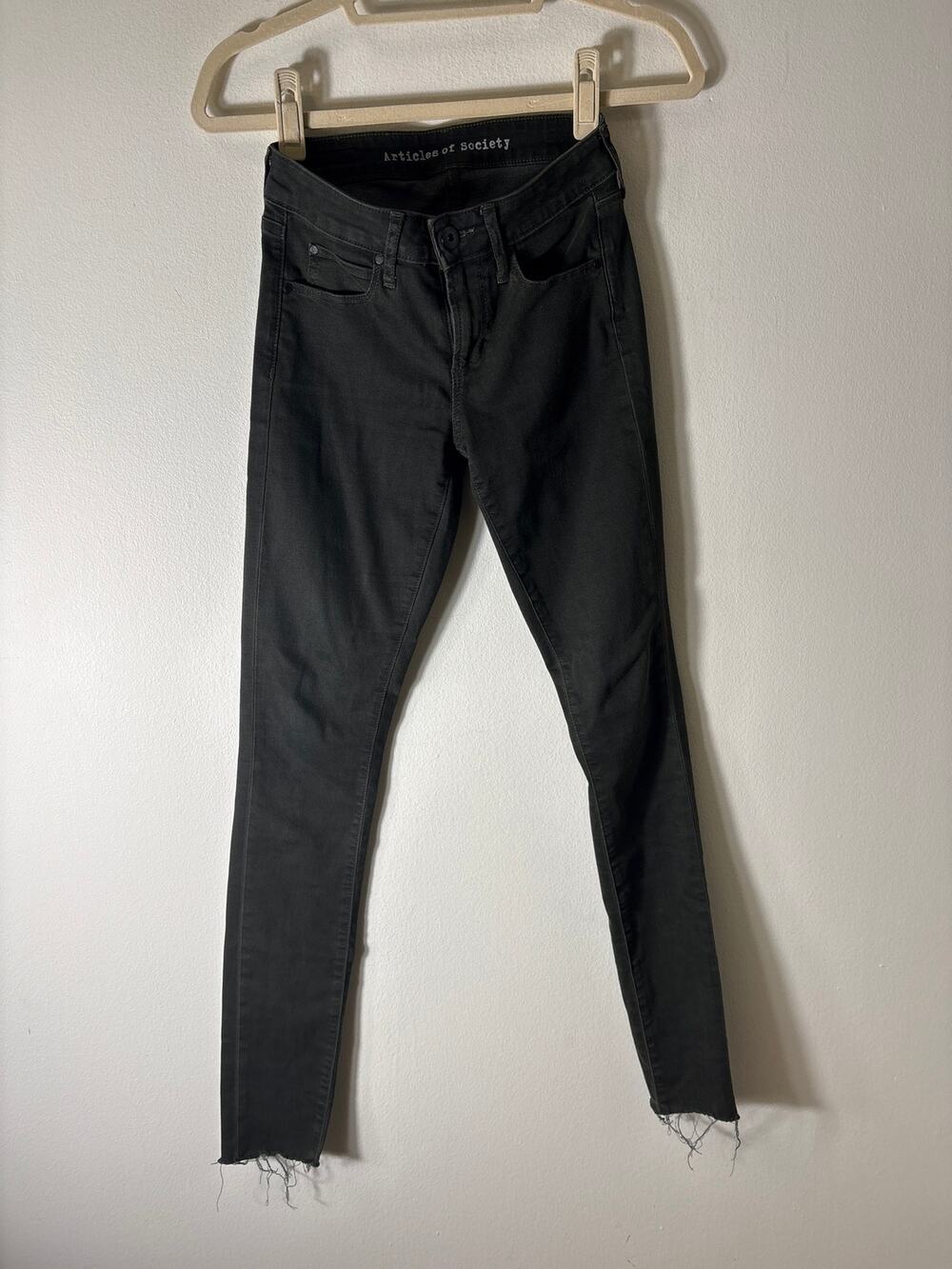 Articles of Society Dark Green Denim Sz 24